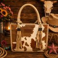 Wrangler Cow Print Crossbody Tote