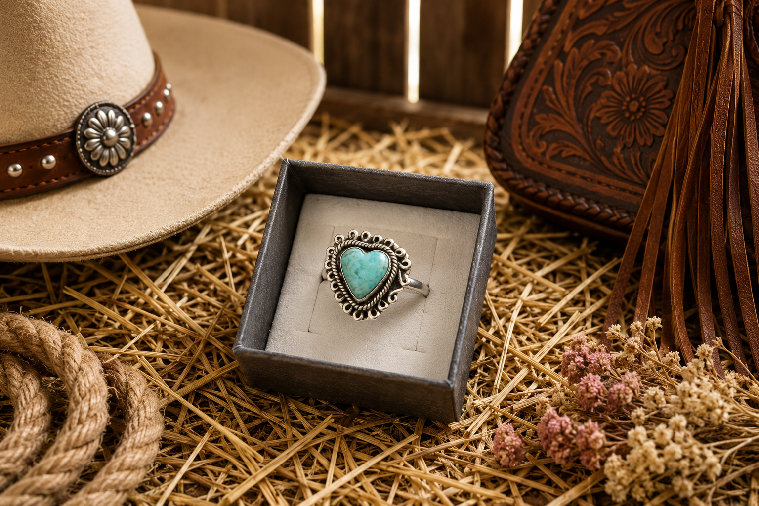 Sleeping Beauty Heart Ring