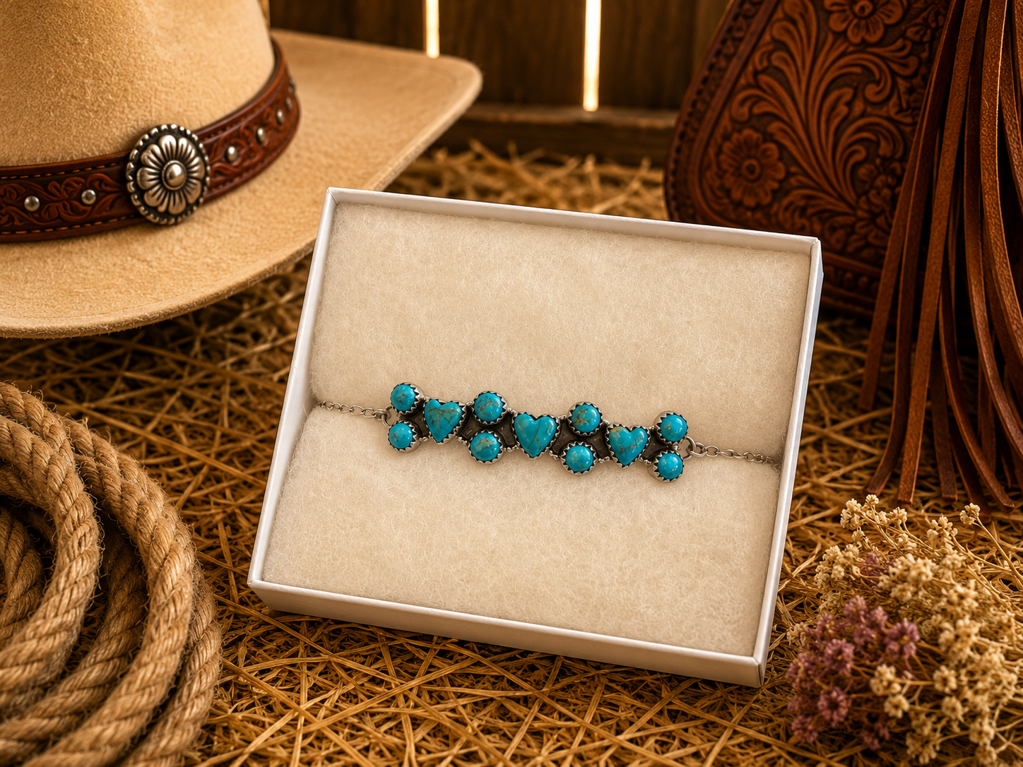Turquoise Heart Bracelet