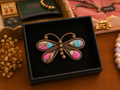 Copper Cotton Candy Butterfly Ring