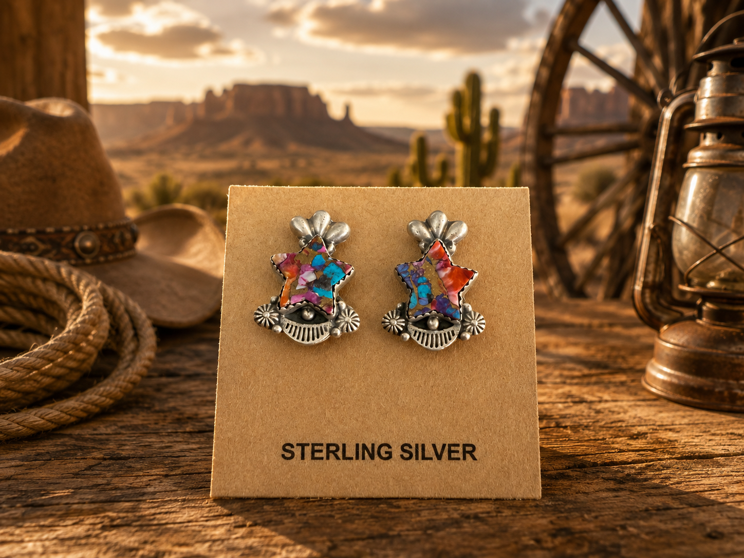 Pink Dahlia Stud Earings