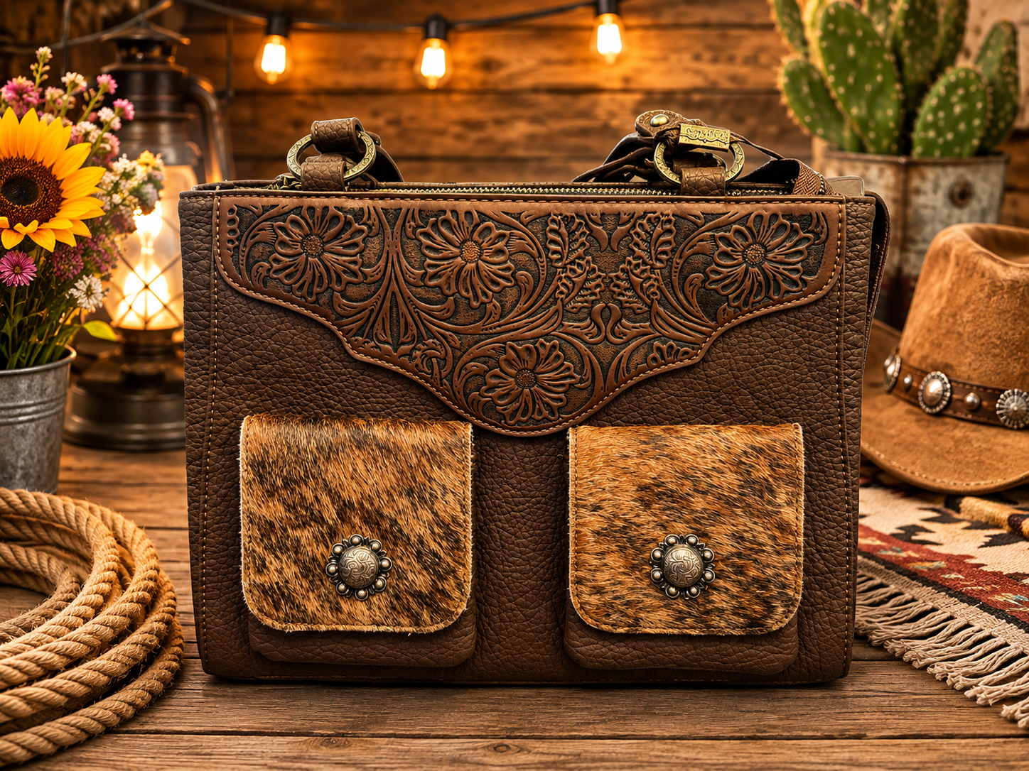 Trinity Ranch Genuine Hair-On Cowhide