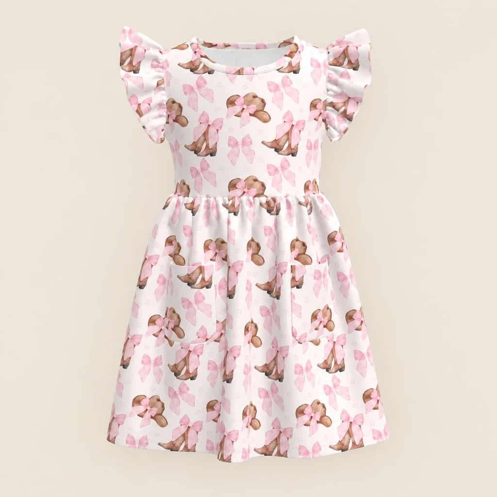 Pink Hats and Bows Dress