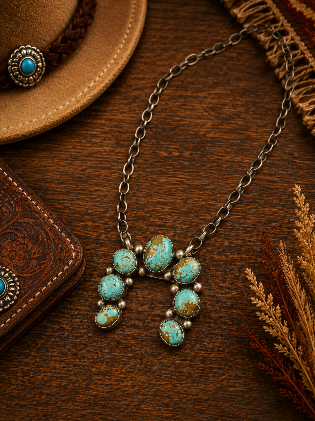 Agustin Largo Navajo Naja Statement Necklace