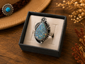 Sterling Silver Balloon Opal Ring