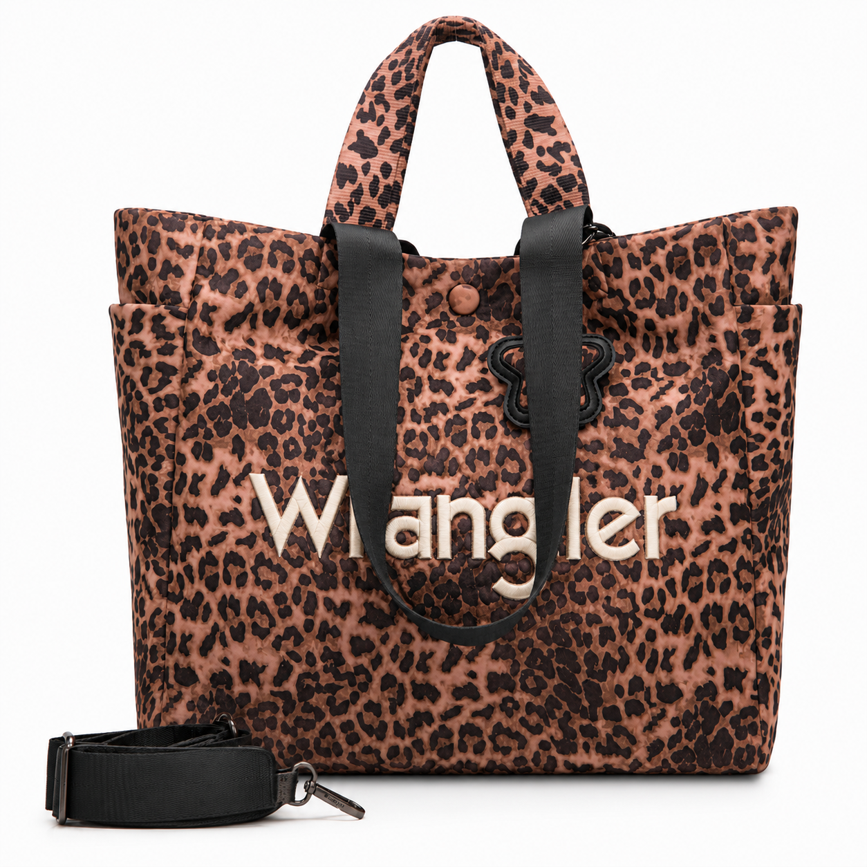 Wrangler Large Leopard Print Tote