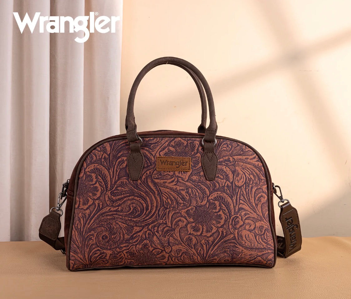 Wrangler Vintage Floral Printed Duffel Bag
