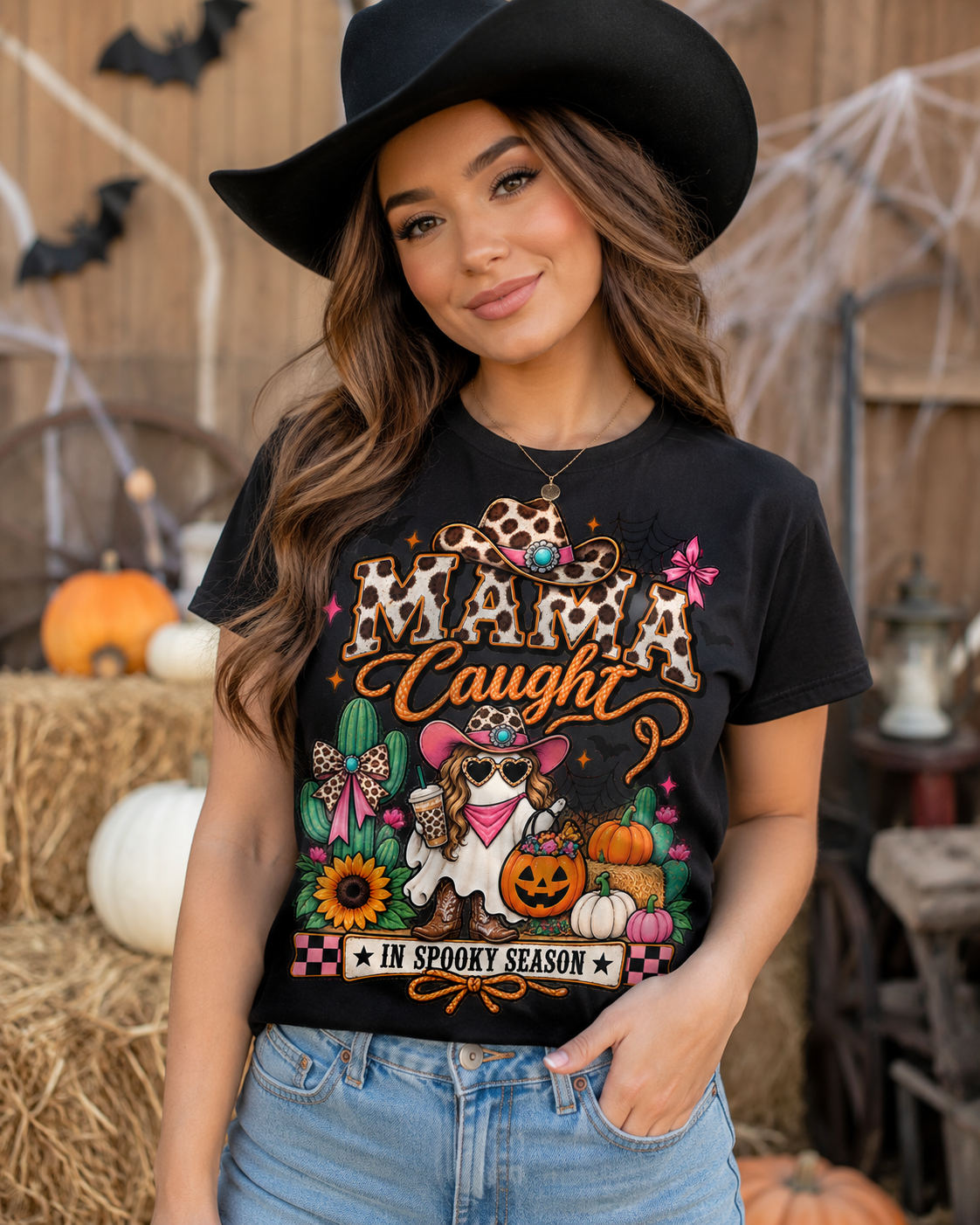 Halloween Mama Cowgirl T-Shirt
