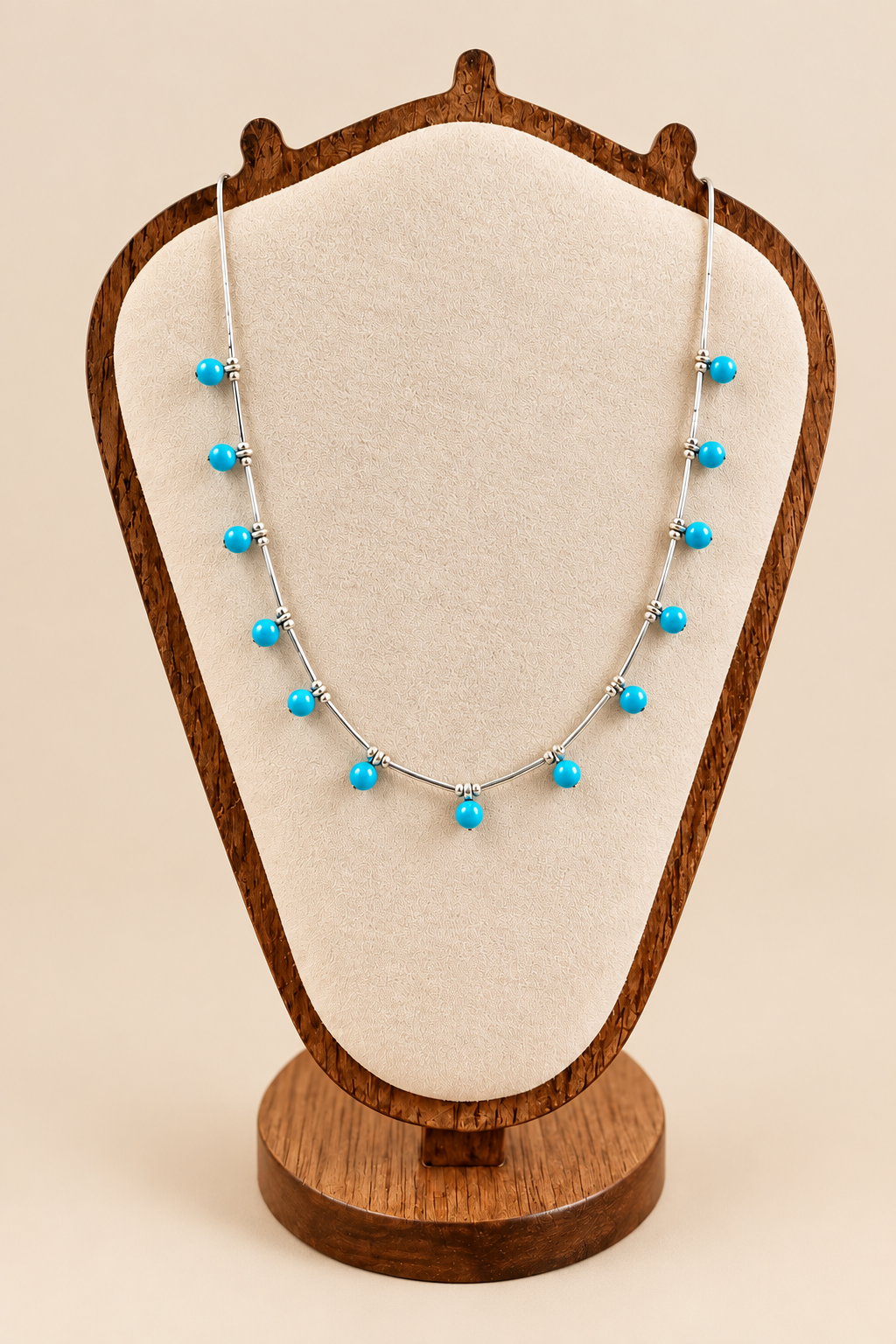Southwest Sterling Silver Drop Necklace